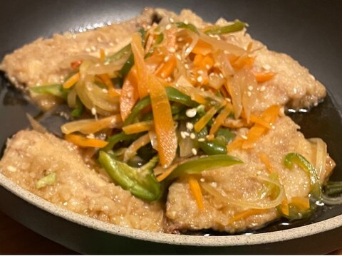 揚げずにヘルシー♪さっぱり鯵の南蛮漬け